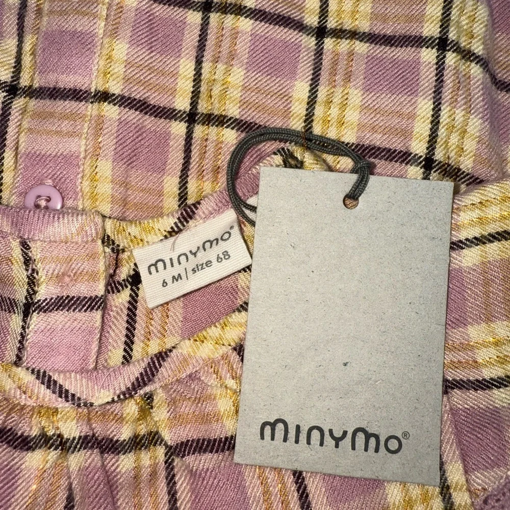 Pink Plaid Kids Casual Dress
